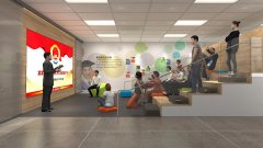 鎮(zhèn)江潤州法院家風教育主題館設計效果圖-LED大屏