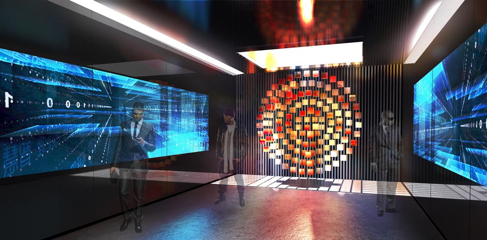 南京大學(xué)雙創(chuàng)成果展示規(guī)劃館設(shè)計效果圖-大數(shù)據(jù)展示